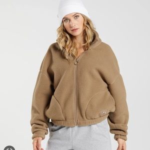 Gymshark NEW *Limited Edition* Sherpa Jacket Light Brown S